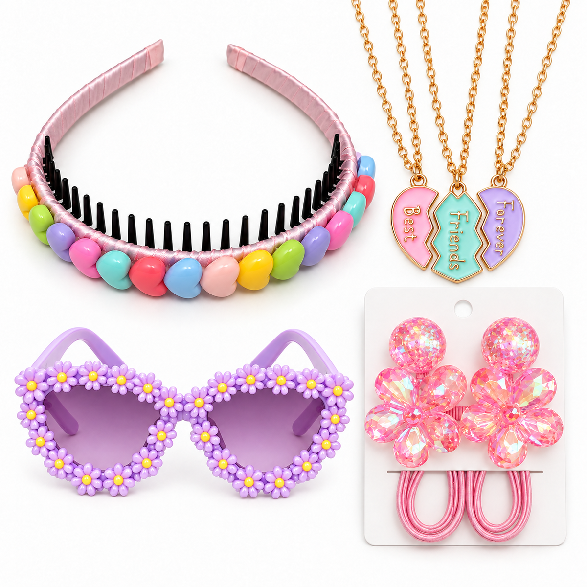 Candy Heart Friendship Bundle complete contents on white — AI-styled product illustration